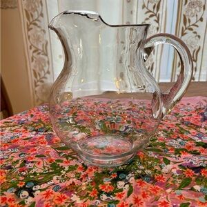 Vintage Style Glass Pitcher